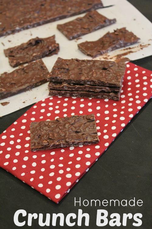 Homemade Nestle Crunch Bars