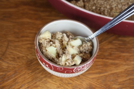 apple cinnamon baked oatmeal 