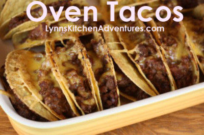Oven Tacos from LynnsKitchenAdventures.com
