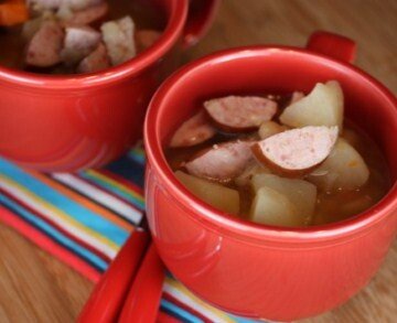 crock pot sausage bean soup