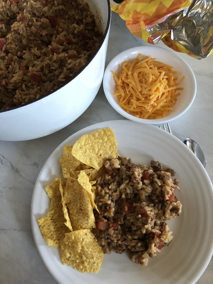 Ground Beef Taco Rice Dinner