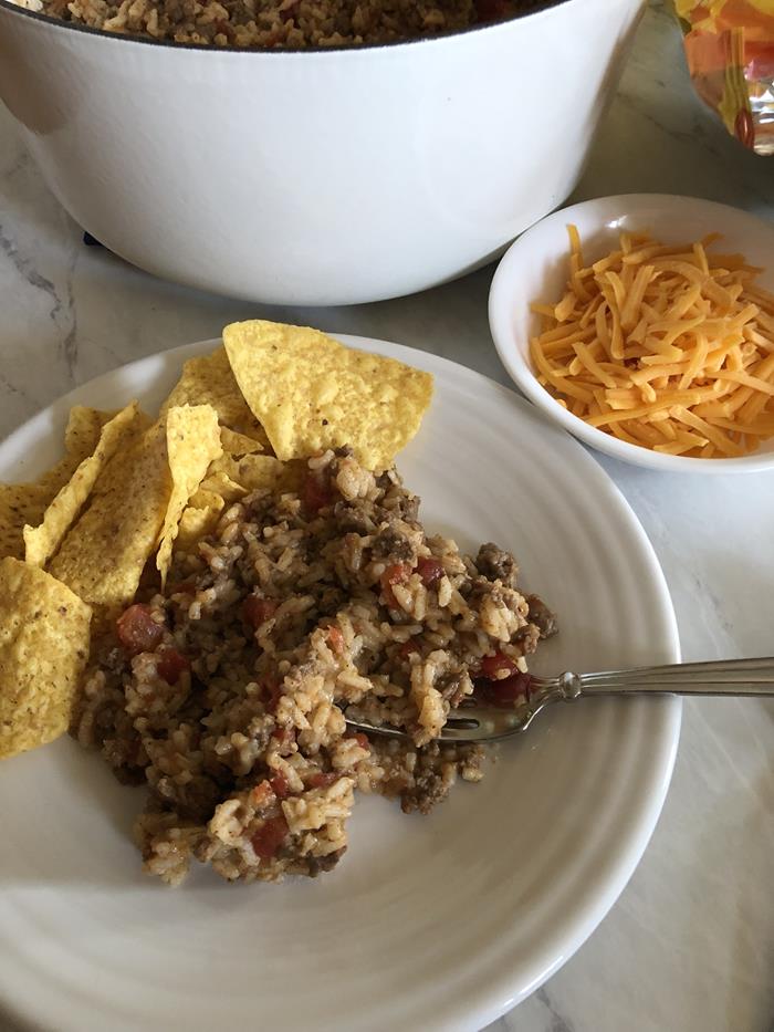 Ground Beef Taco Rice 