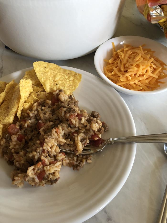 Ground Beef Taco Rice 