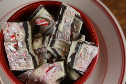 double chocolate peppermint bark