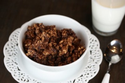 double chocolate baked oatmeal