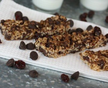 dark chocolate cherry granola bars