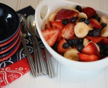 red white and blue fruit salad