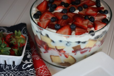 White Chocolate Berry Trifle 