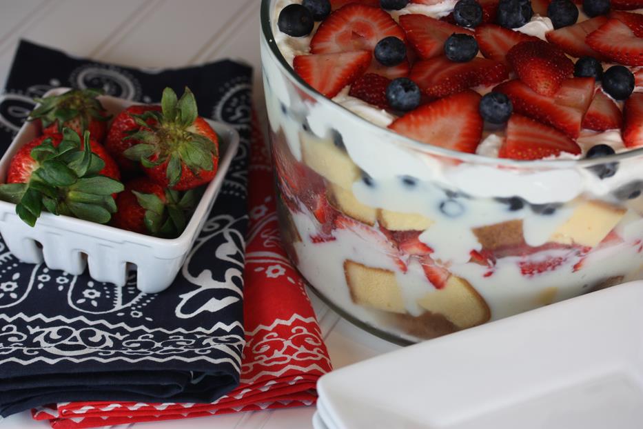 White Chocolate Berry Trifle