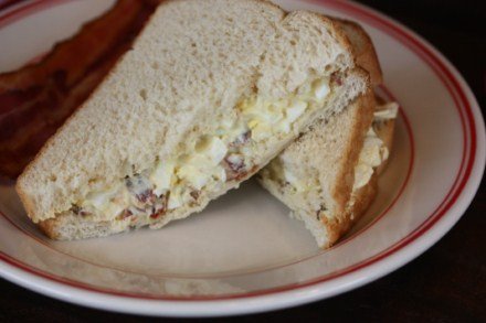 Bacon and Egg Salad Sandwiches 