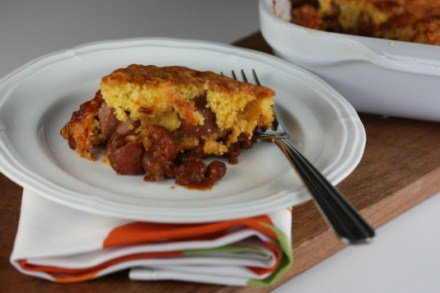 Chili Corn Dog Pie