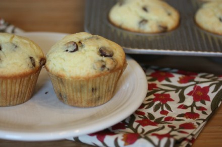 gluten free orange chocolate chip muffins