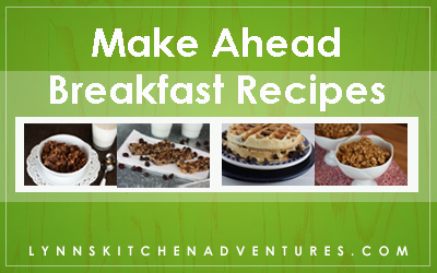 Make Ahead Breakfast Recipes