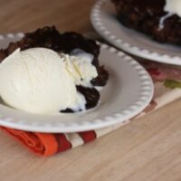 Gluten Free Slow Cooker Hot Fudge Sundae Cake