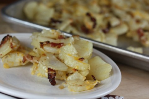 Oven Fried Potatoes from LynnsKitchenAdventures.com