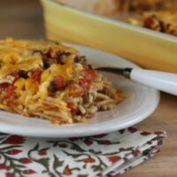 Southwest Baked Spaghetti
