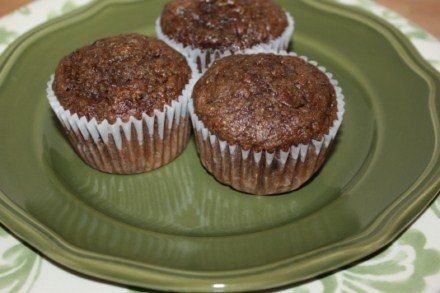 Gluten Free Chocolate Zuchinni Muffins