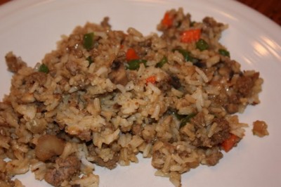 ground beef fried rice 