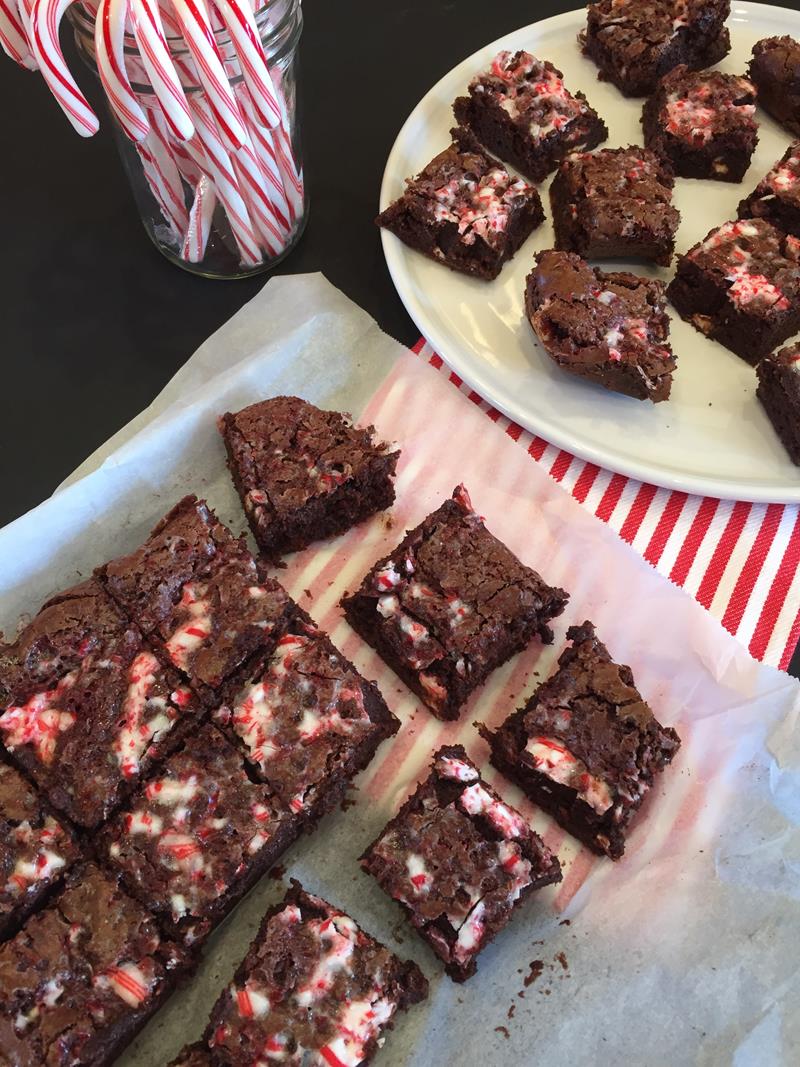 Candy Cane Brownies