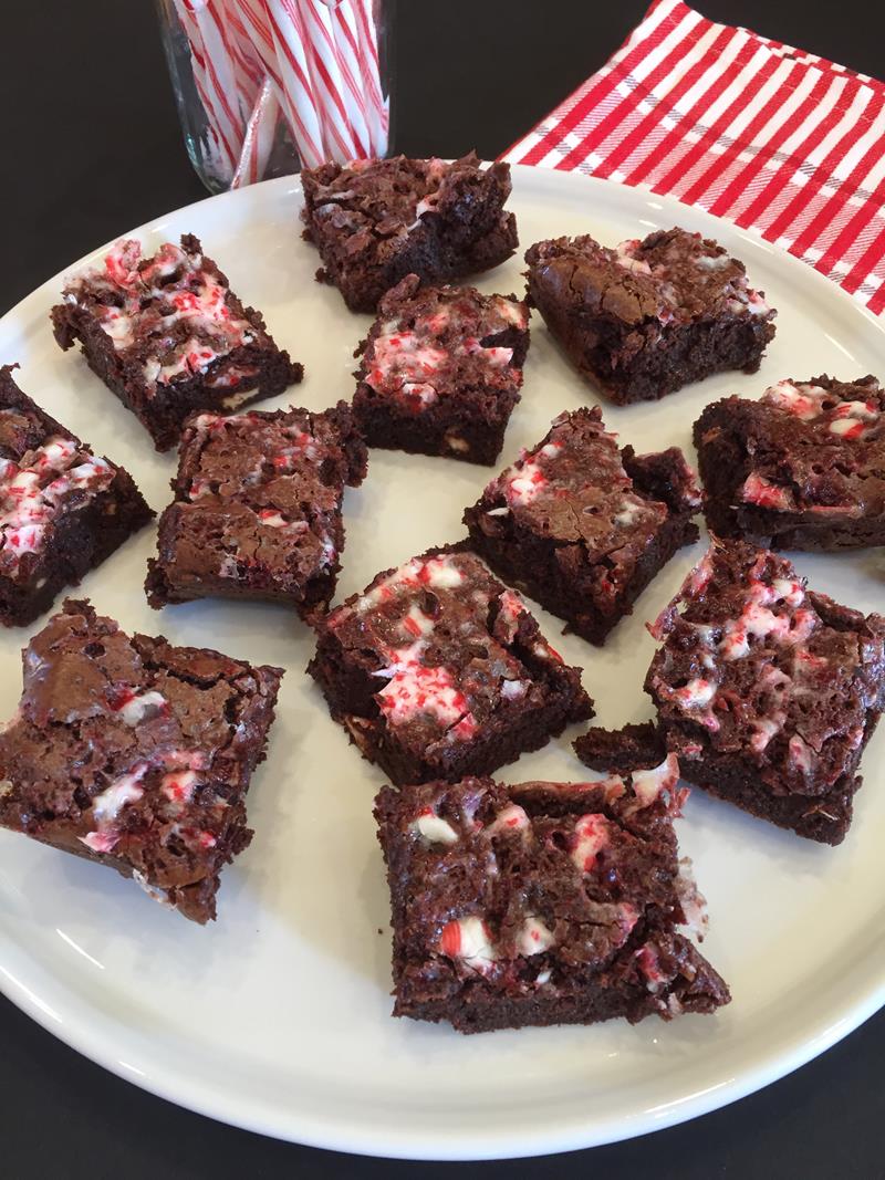 Candy Cane Brownies