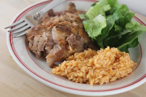 Crock Pot Mexican Pork Chops from LynnsKitchenAdventures.com