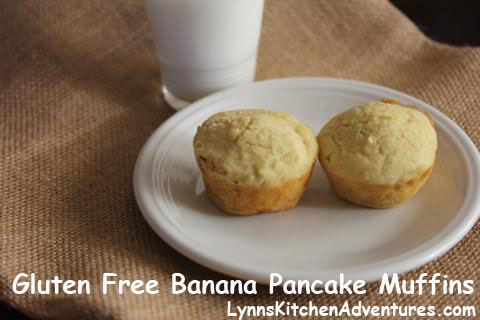 Gluten Free Banana Pancake Muffins- Easy Gluten Free breakfast 