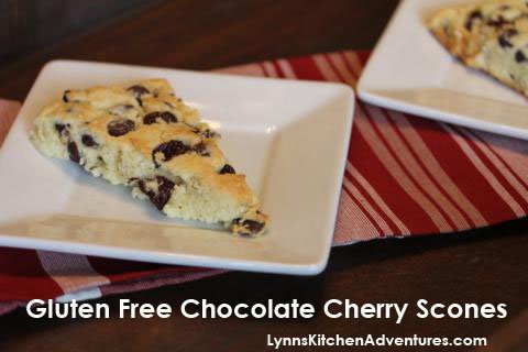 Gluten Free Chocolate Cherry Scones