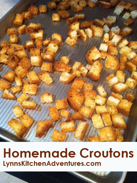 homemade croutons