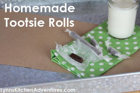 Homemade Tootsie Rolls from LynnsKitchenAdventures.com