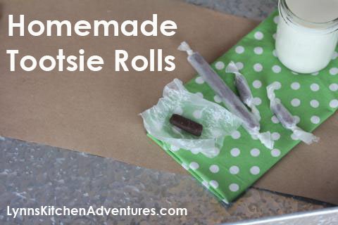 Homemade Tootsie Rolls from LynnsKitchenAdventures.com