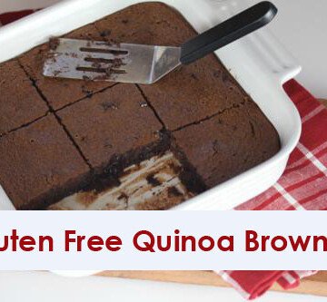 gluten free quinoa brownies