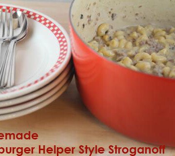 homemade hamburger helper style stroganoff