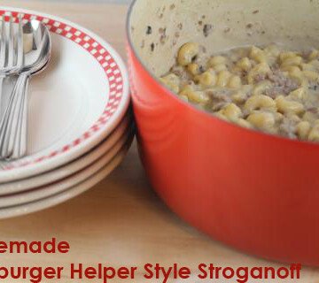 homemade hamburger helper style stroganoff