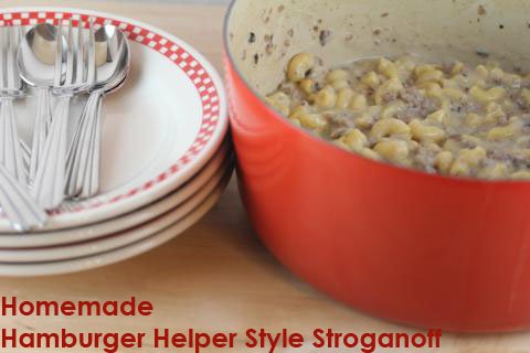 homemade hamburger helper style stroganoff