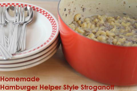 Homemade Hamburger Helper Style Stroganoff