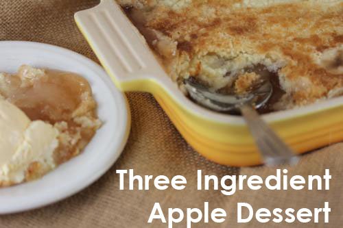 Apple Dump Cake-3 Ingredient Apple Dessert