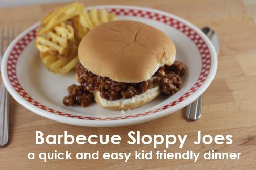 barbecue sloppy joes