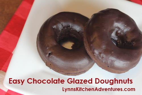 Easy Chocolate Glazed Doughnuts