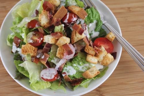 Gluten Free Croutons on Salad