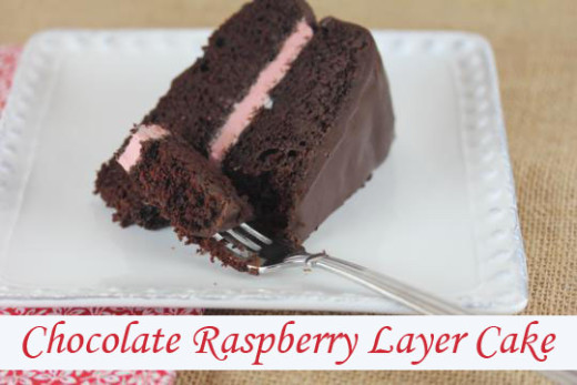 Chocolate Raspberry Layer Cake