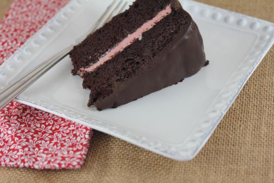Chocolate Raspberry Layer Cake_