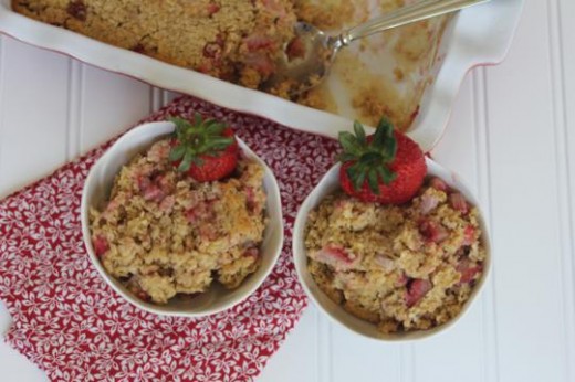 Strawberries and Cream Baked Oatmeal 2