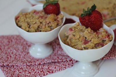 Strawberries and Cream Baked Oatmeal