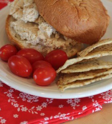 ceasar style chicken salad sandwiches