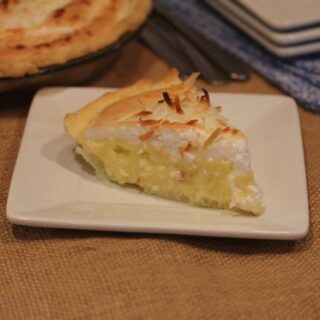 Coconut Cream Pie with Meringue Topping