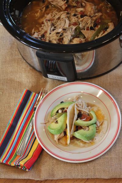 Easy Slow Cooked Chicken Fajitas