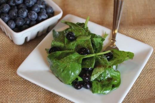 Blueberry Spinach Salad