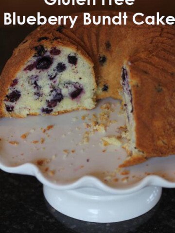 gluten free blueberry bundt cake
