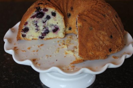Gluten Free Blueberry Bundt Cake-