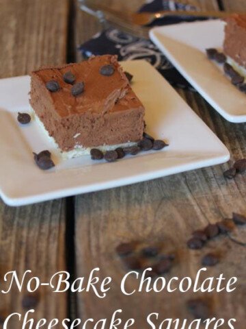 no bake chocolate cheesecake bars